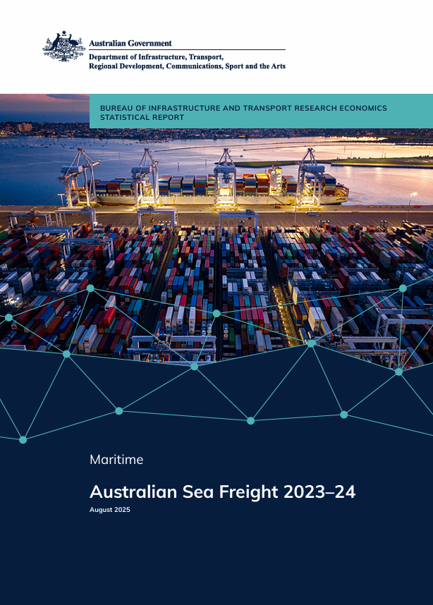 a container port and ship at sunset