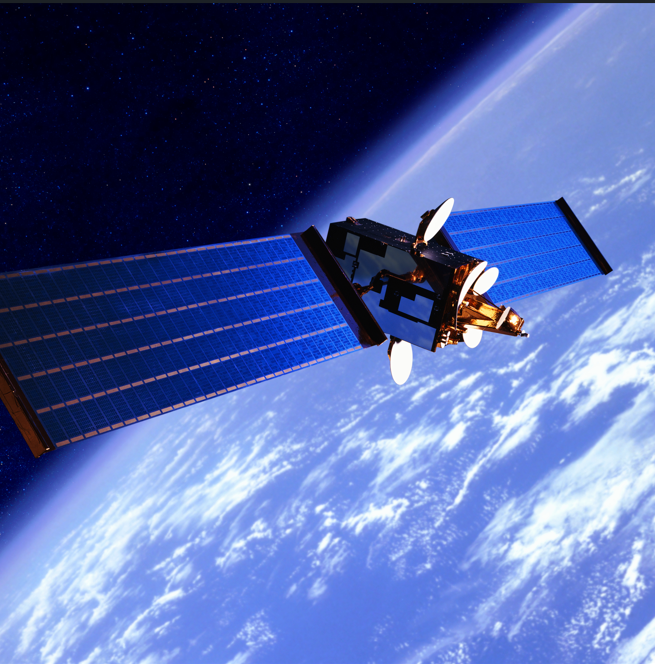 Satellite above earch