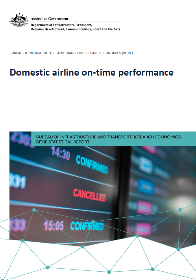 Cover of on-time performance report