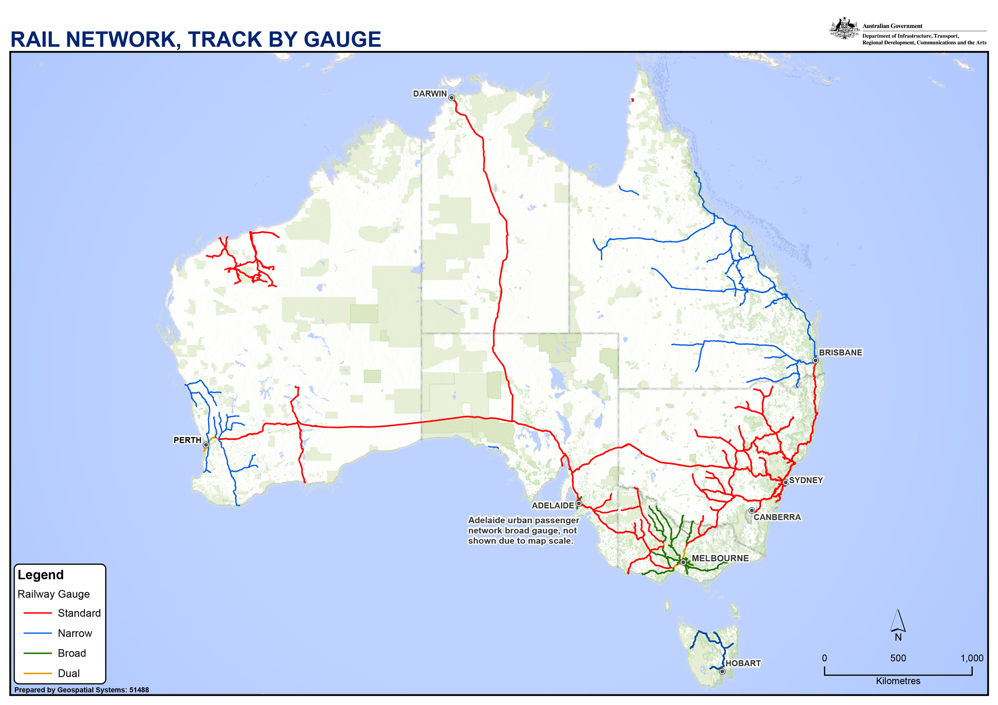 Figure 10	Australia’s railways, by gauge