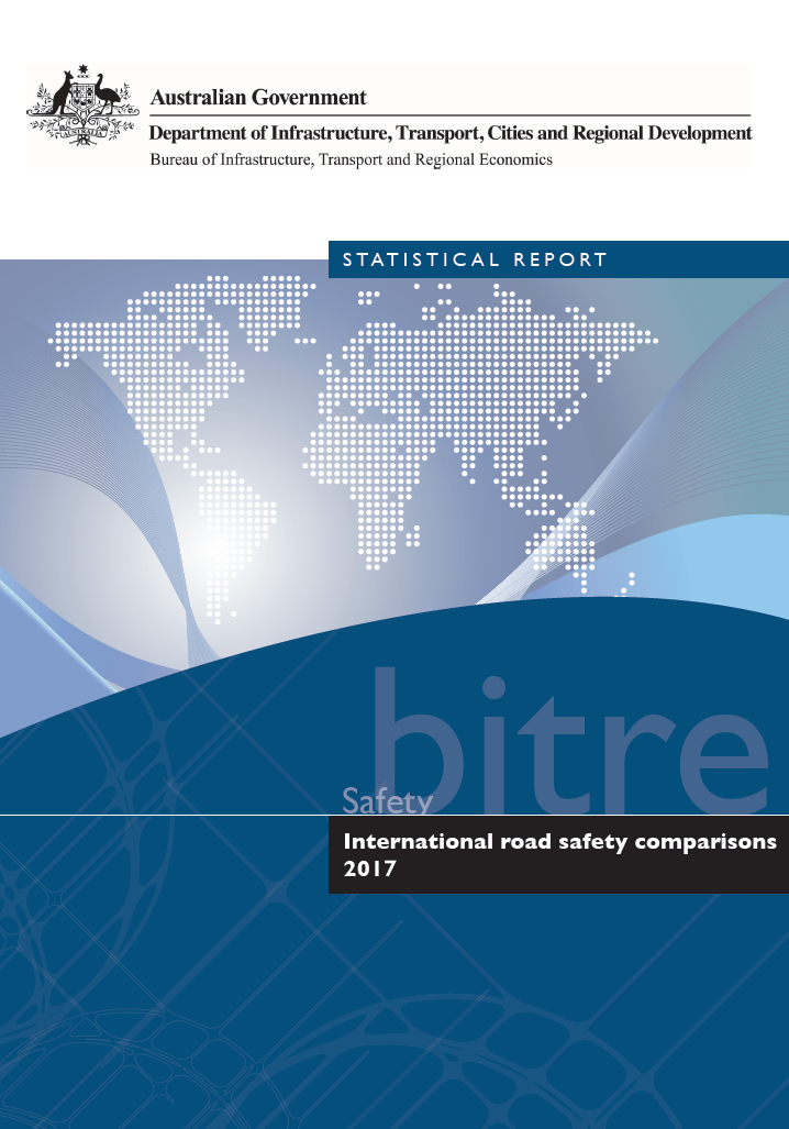 International Road Safety Comparison report 2017 cover image