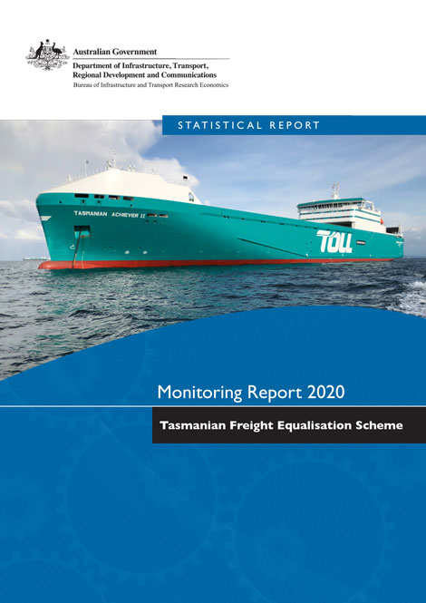 Monitoring report 2020 Tasmanian Freight Equalisation Scheme - cover image