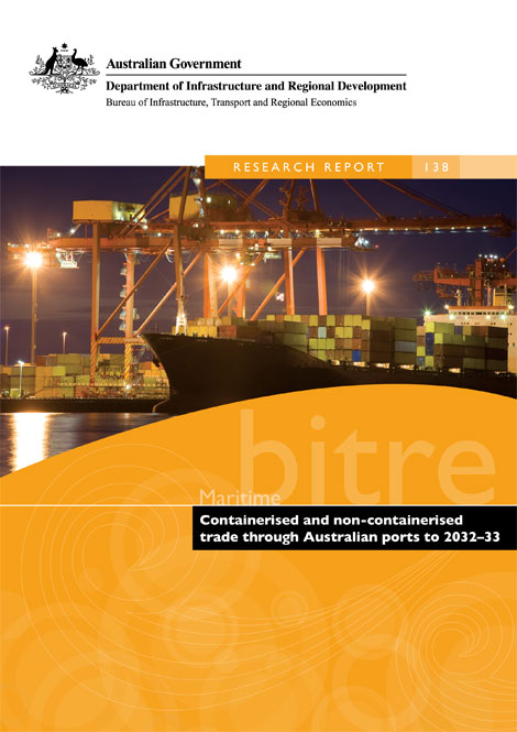 Cover image of Containerised and non-containerised trade through Australian ports to 2032-33